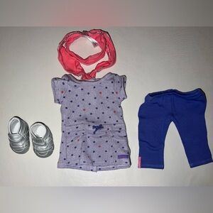 American Girl Sparkly Polka Dot Outfit